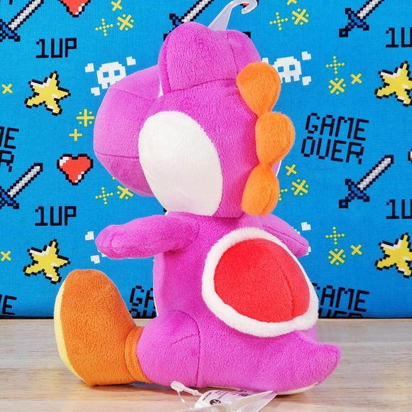 All Star Collection Super Mario PURPLE YOSHI 8" #49 Nintendo Little Buddy Plush - Picture 6 of 11